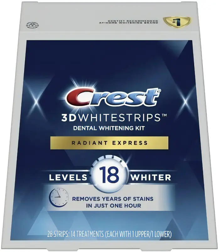 Crest 3D White Strips LUXE Radiant Express